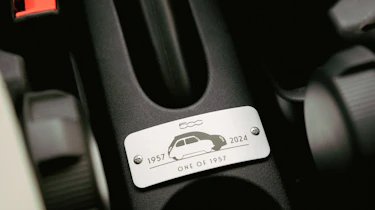 Fiat 500 Collezione - interior plaque