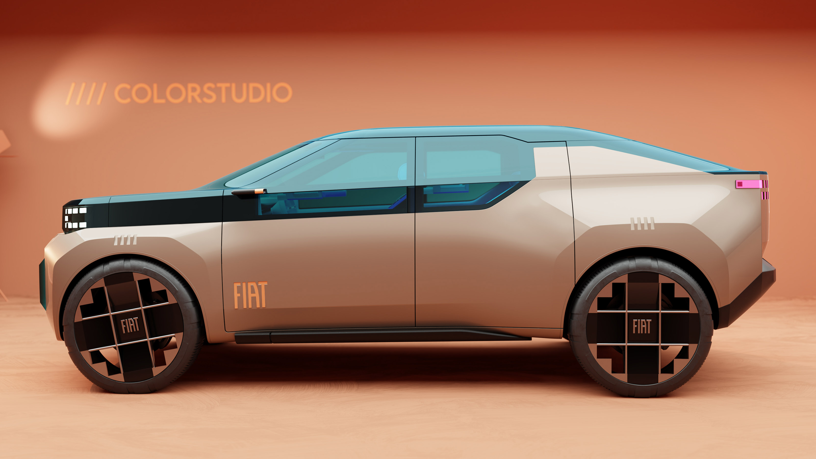 Fiat concept fastback - side