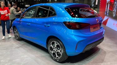 MG3 on Geneva Motor Show stand - rear