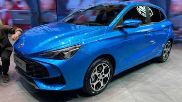 MG3 on Geneva Motor Show stand - front