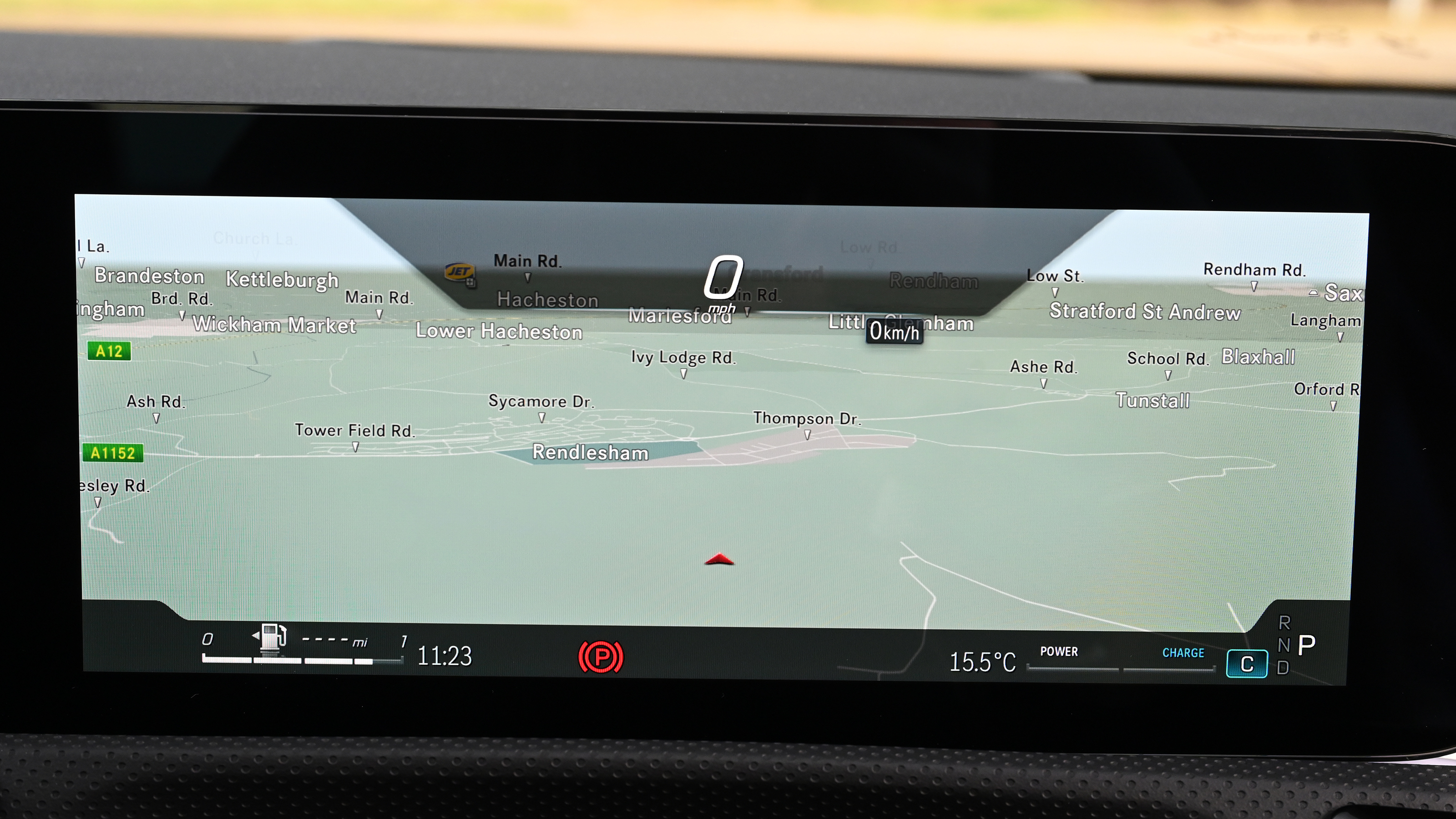 Mercedes CLA - infotainment screen