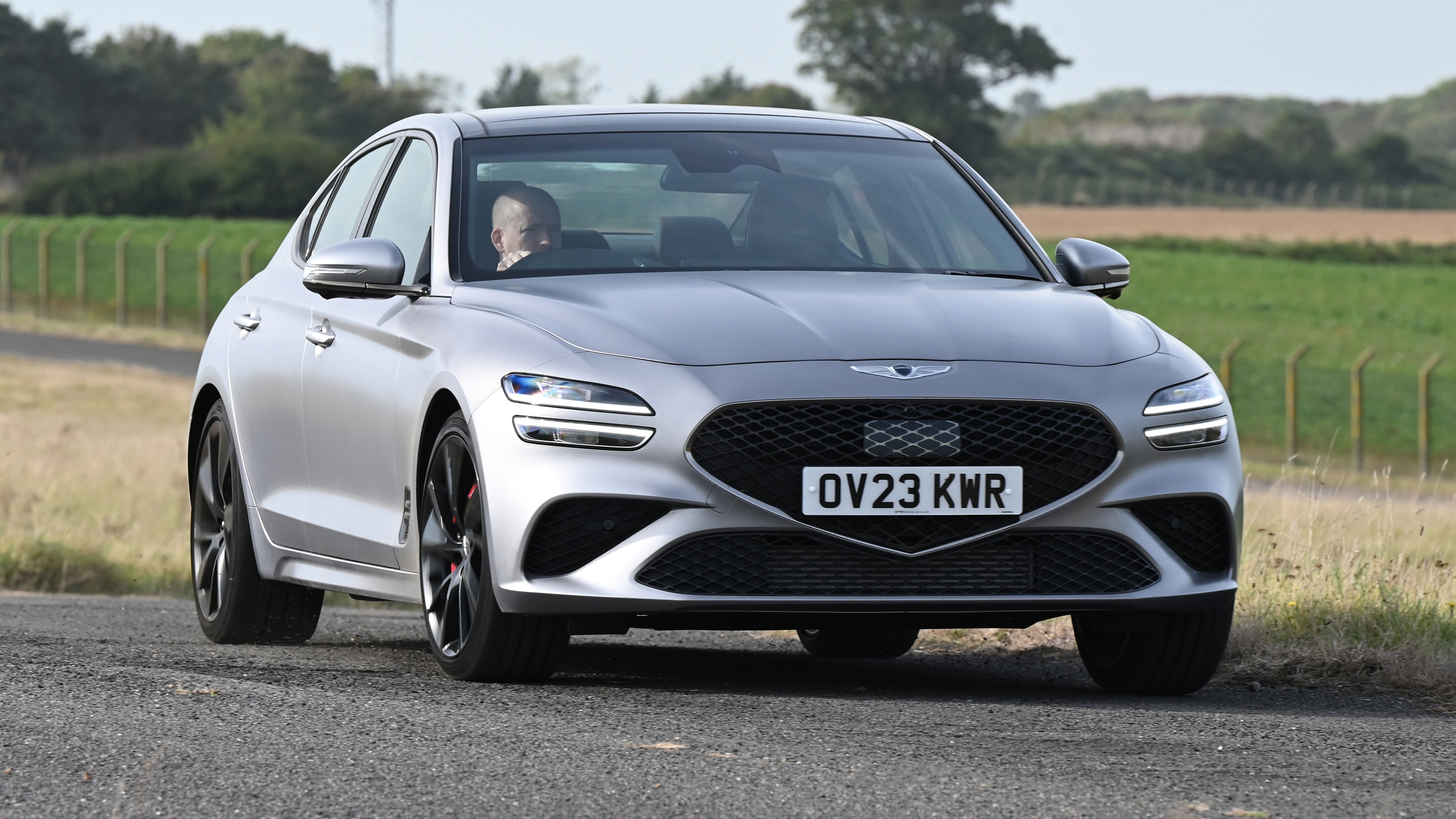 Genesis G70 - front cornering