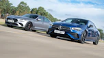 Mercedes CLA and Genesis G70 - front tracking