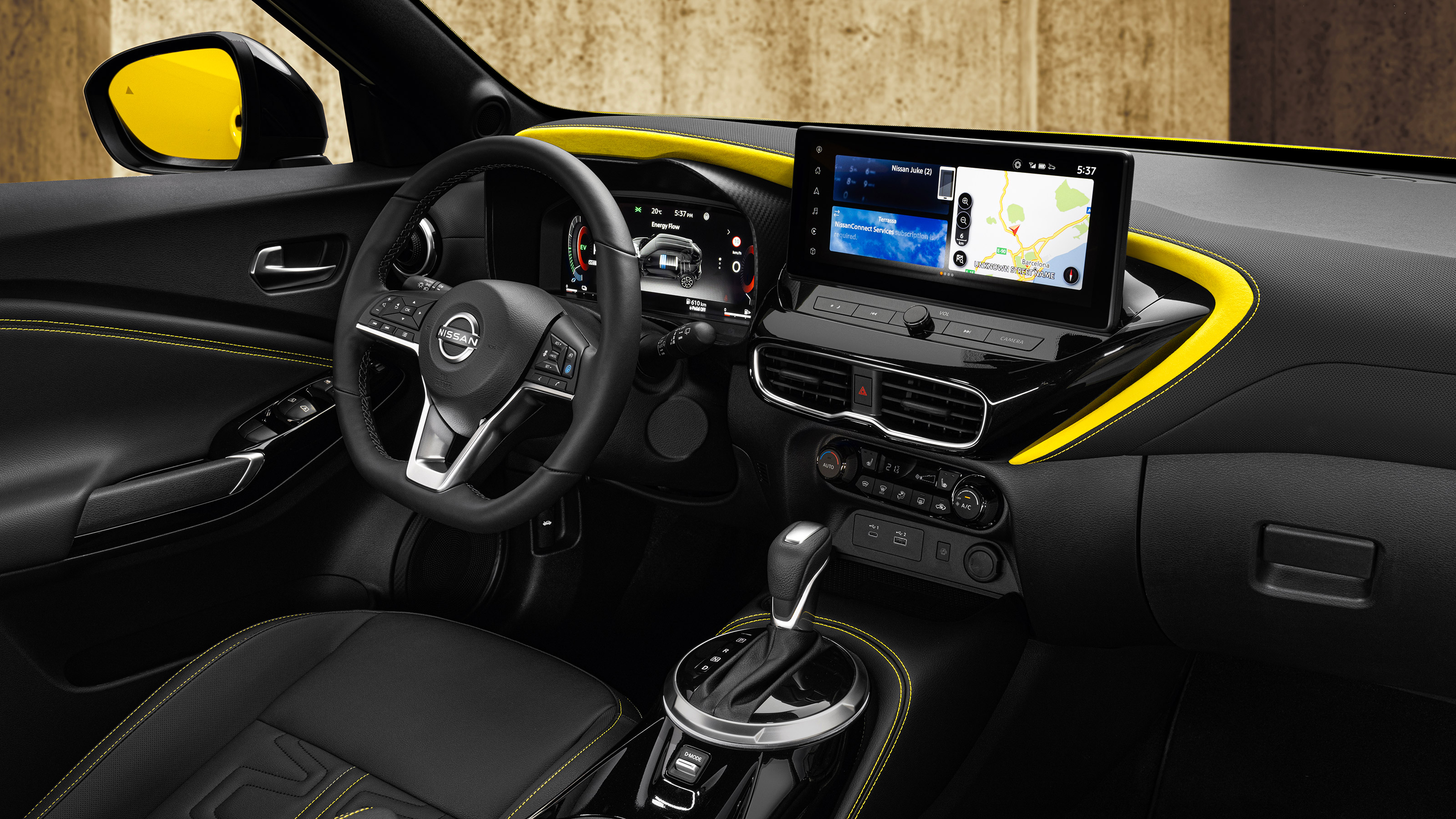 Nissan Juke facelift - cabin
