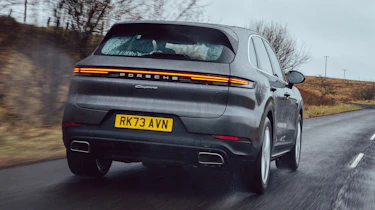 Porsche Cayenne E-Hybrid 2024 UK - rear
