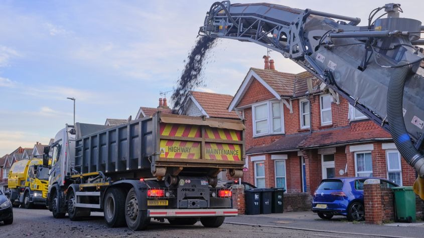 Road resurfacing