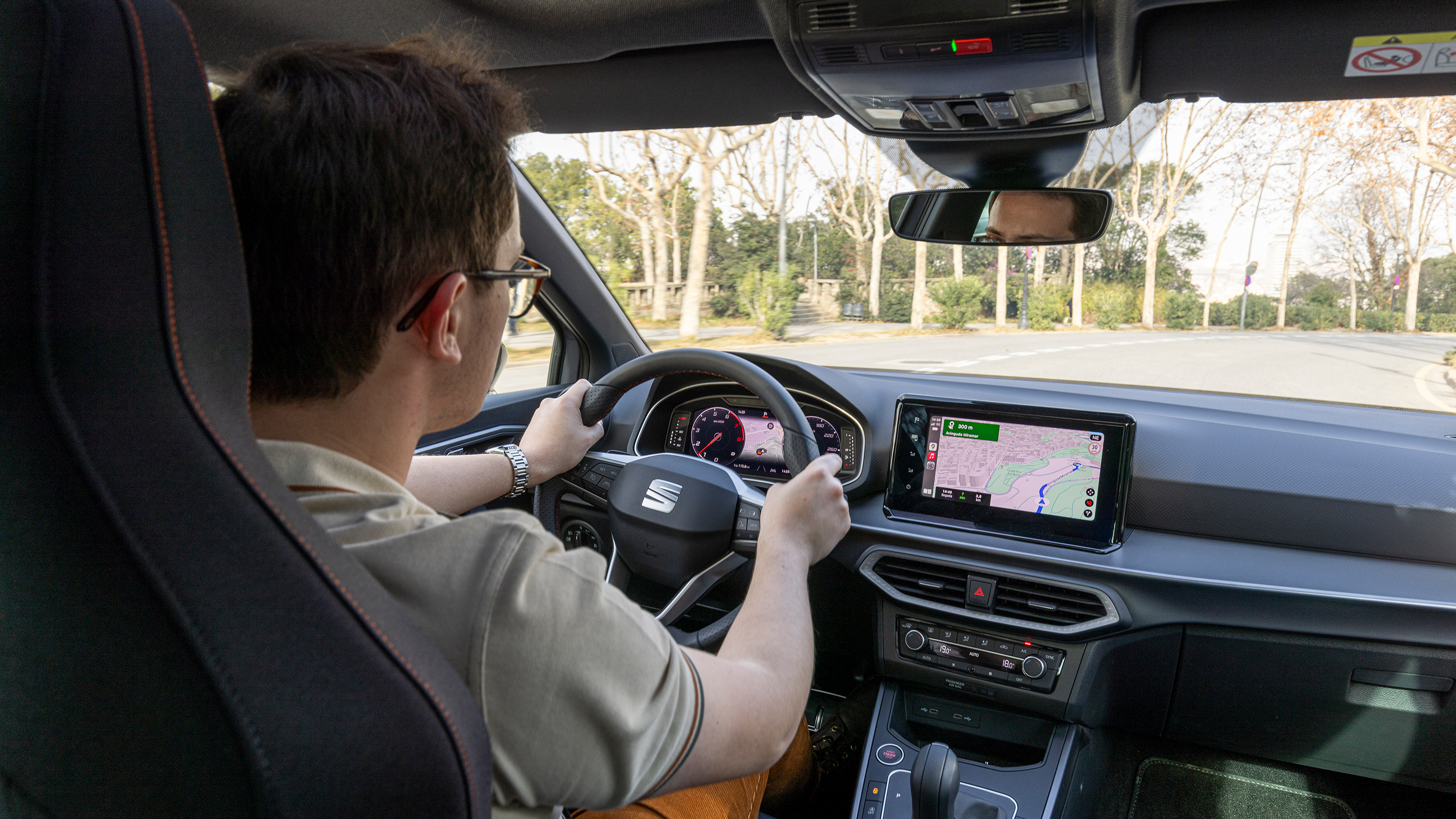 Tom Jervis driving the SEAT Ibiza Anniversary Edition