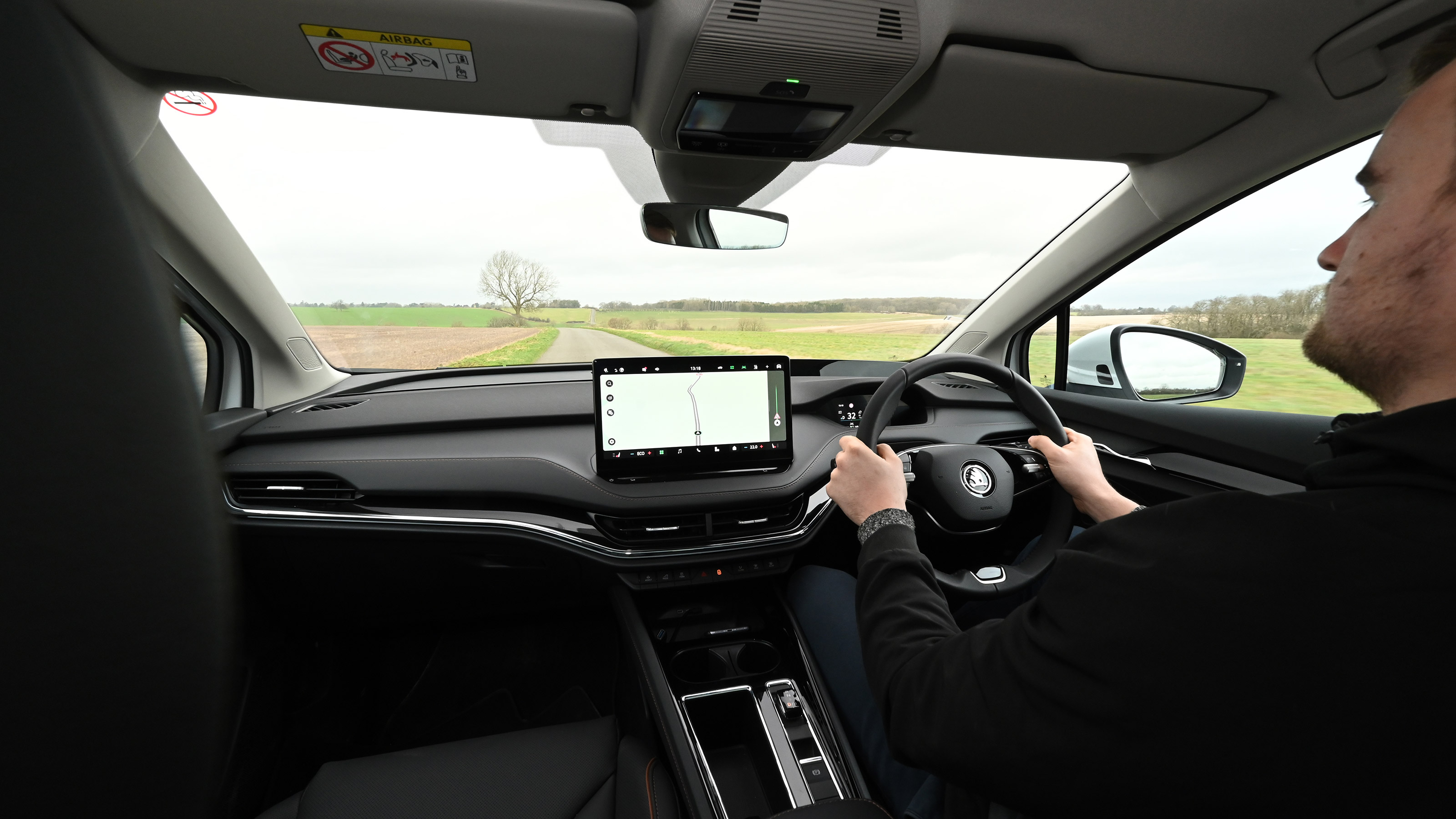 Alastair Crooks driving the Skoda Enyaq Coupe 85 Edition Suite