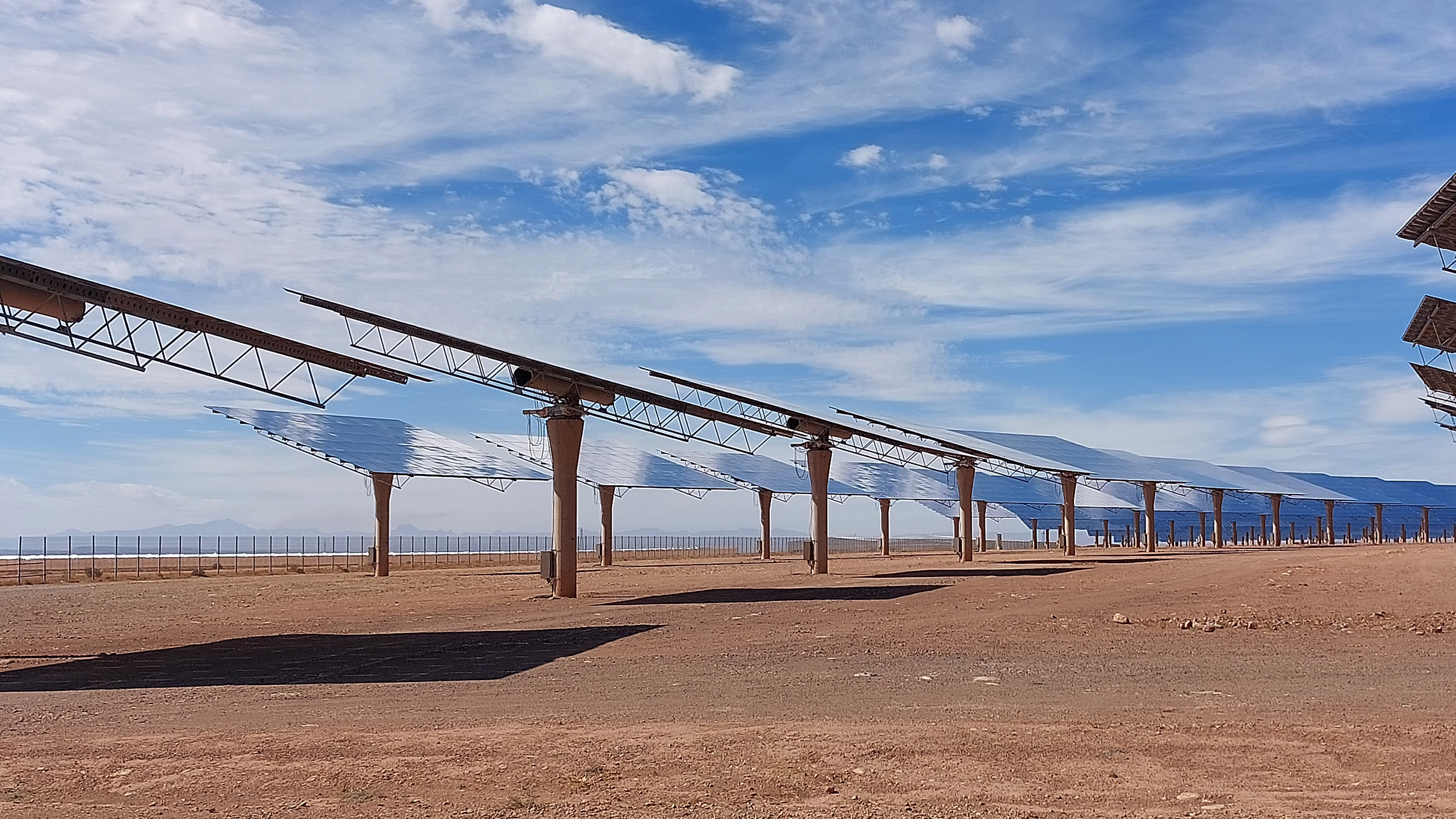 Solar panels in Shara Desert
