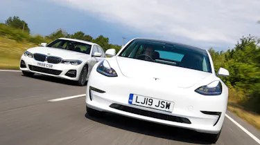 Tesla Model 3 and BMW 3 Series