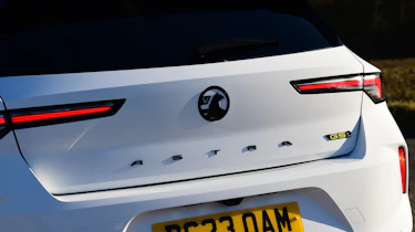 Vauxhall Astra GSE PHEV long termer - rear detail
