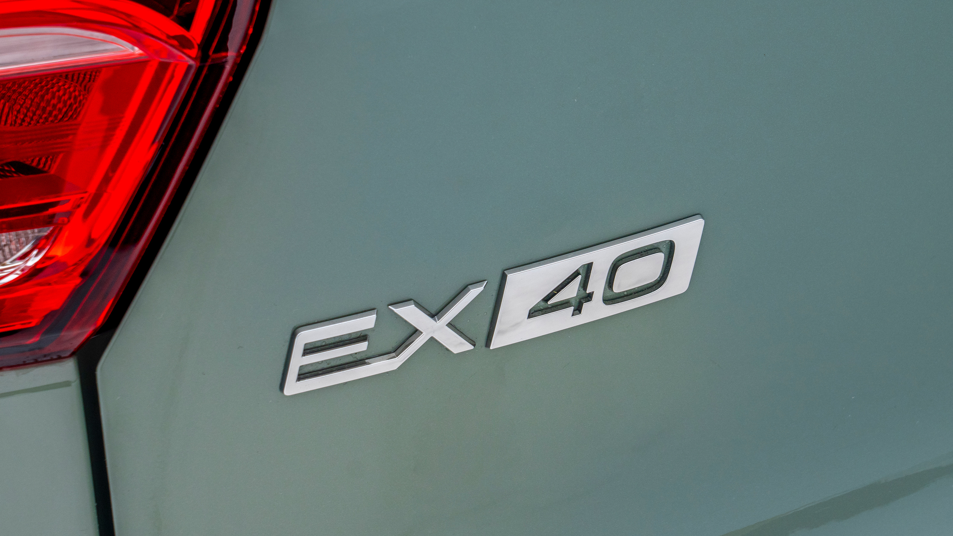 Volvo EX40 prototype - 'EX40' tailgate badge