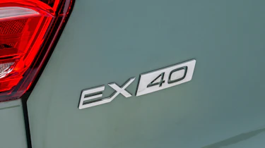 Volvo EX40 prototype - 'EX40' tailgate badge