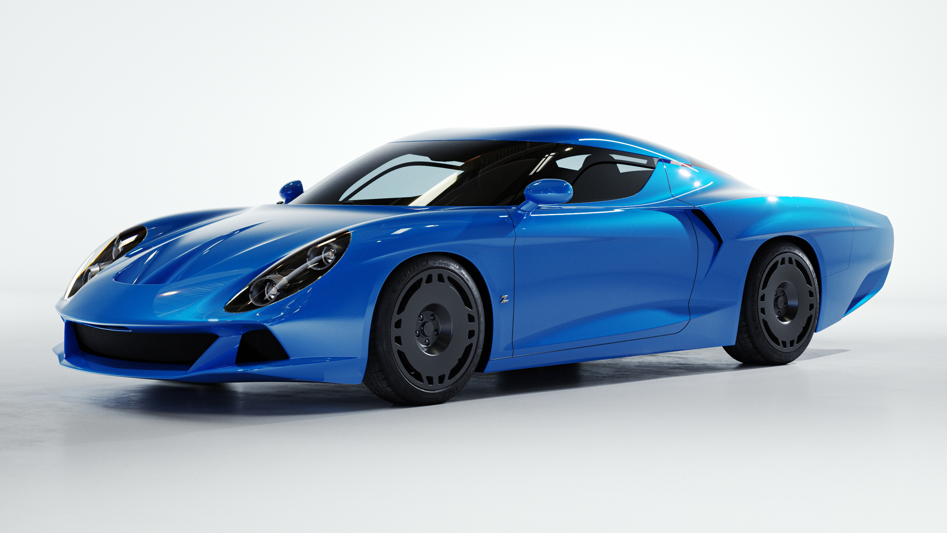 Zagato AGTZ Twin Tail (blue) - front 3/4 static