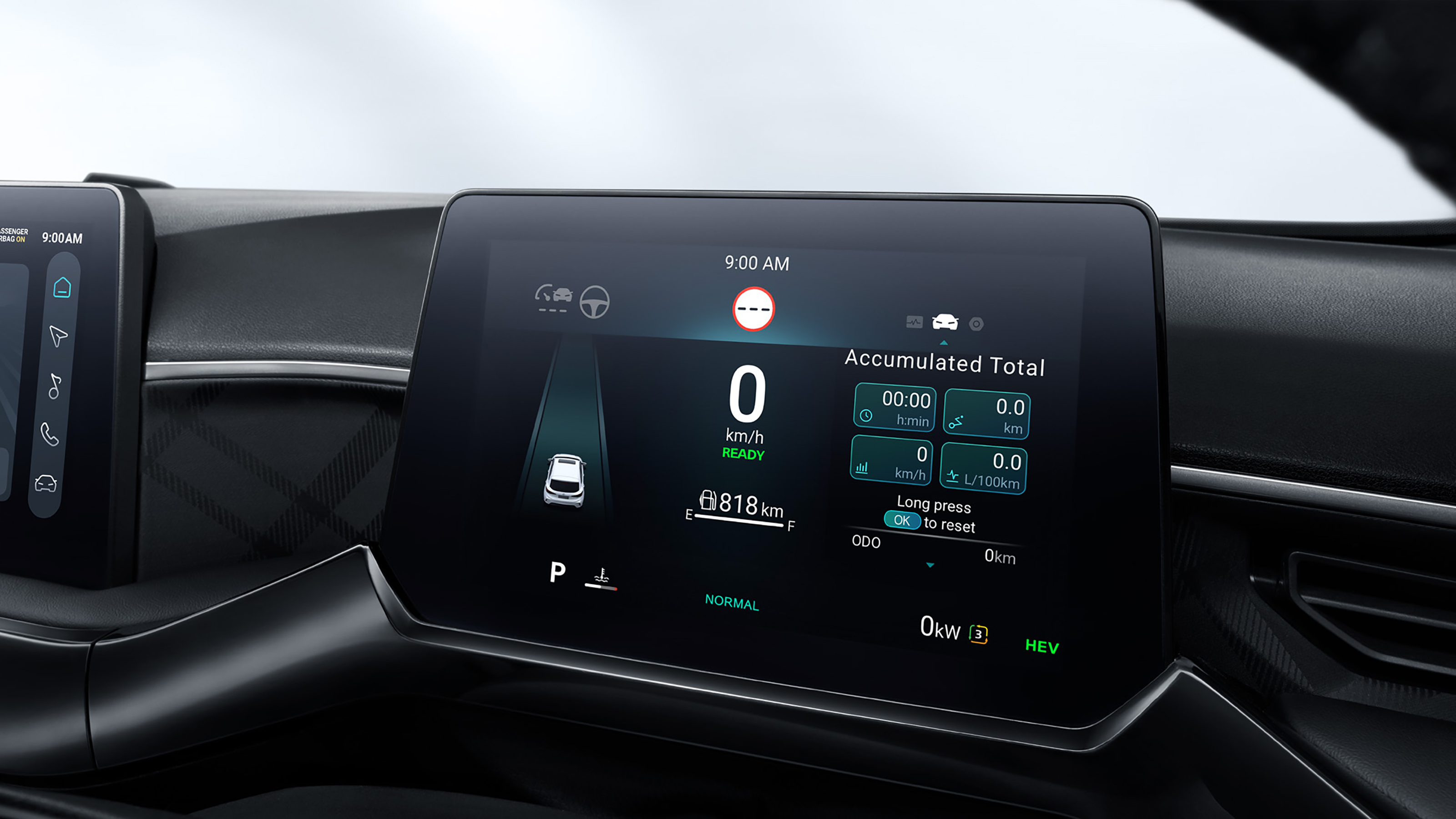 MG3 Hybrid+ - dashboard screen