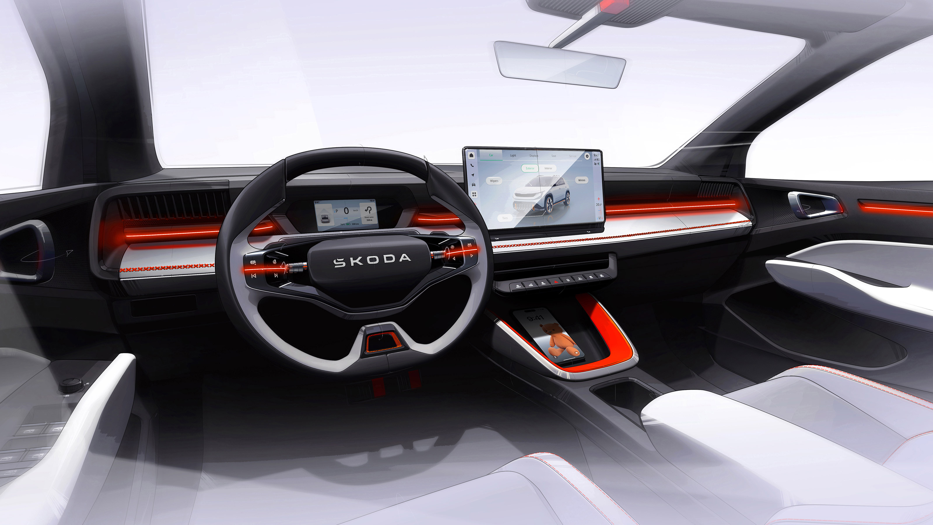 Skoda Epiq - interior sketch