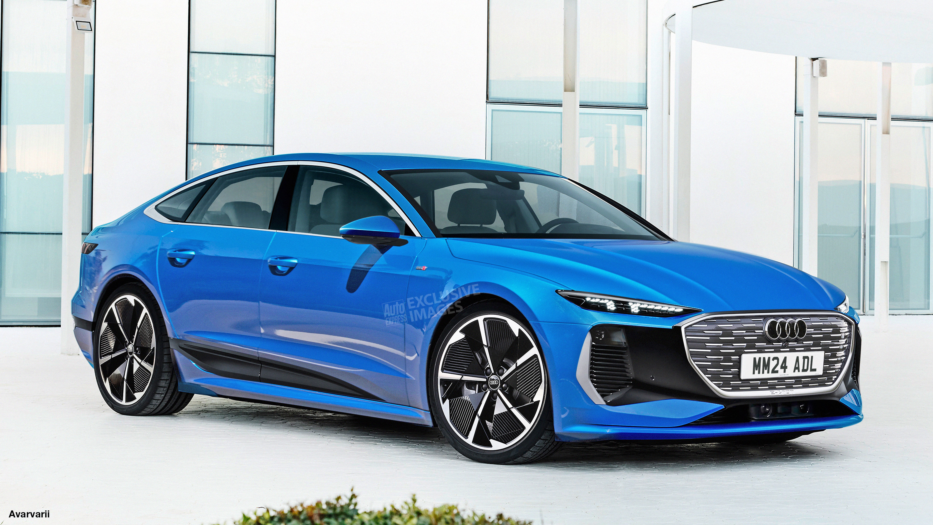 Audi A6 e-tron render (watermarked)