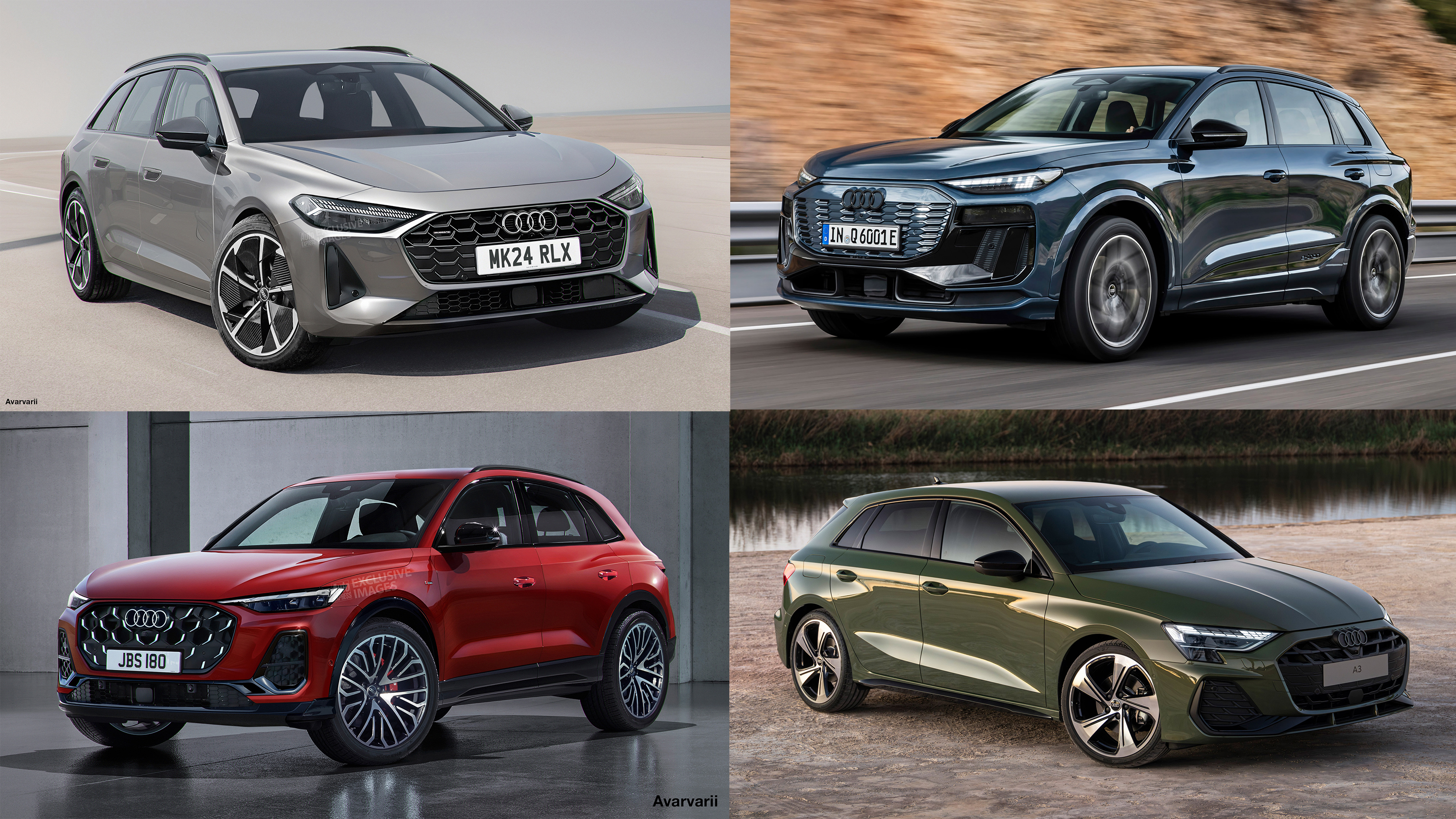 Upcoming Audi models - four-way image