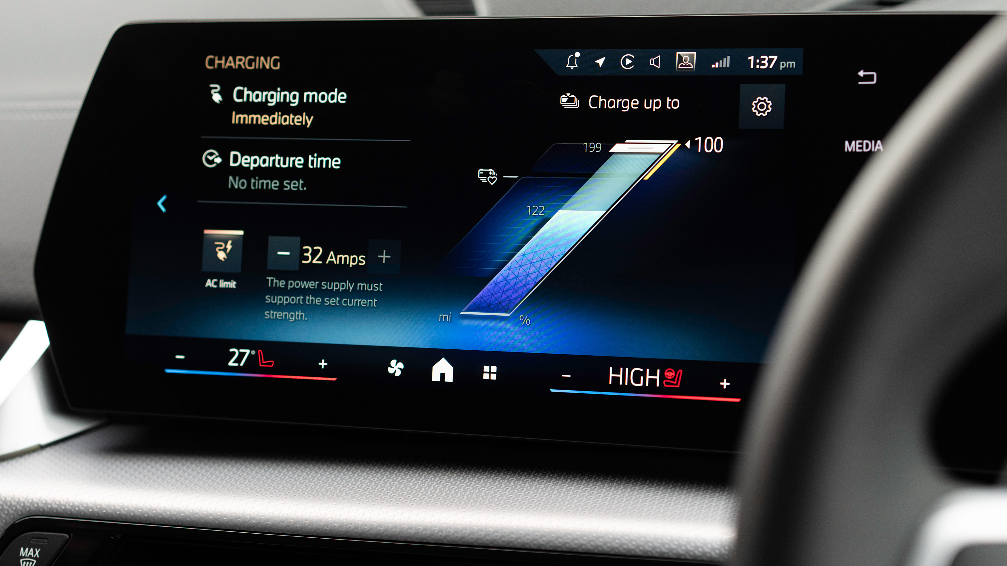 BMW iX2 xDrive30 M Sport - screen