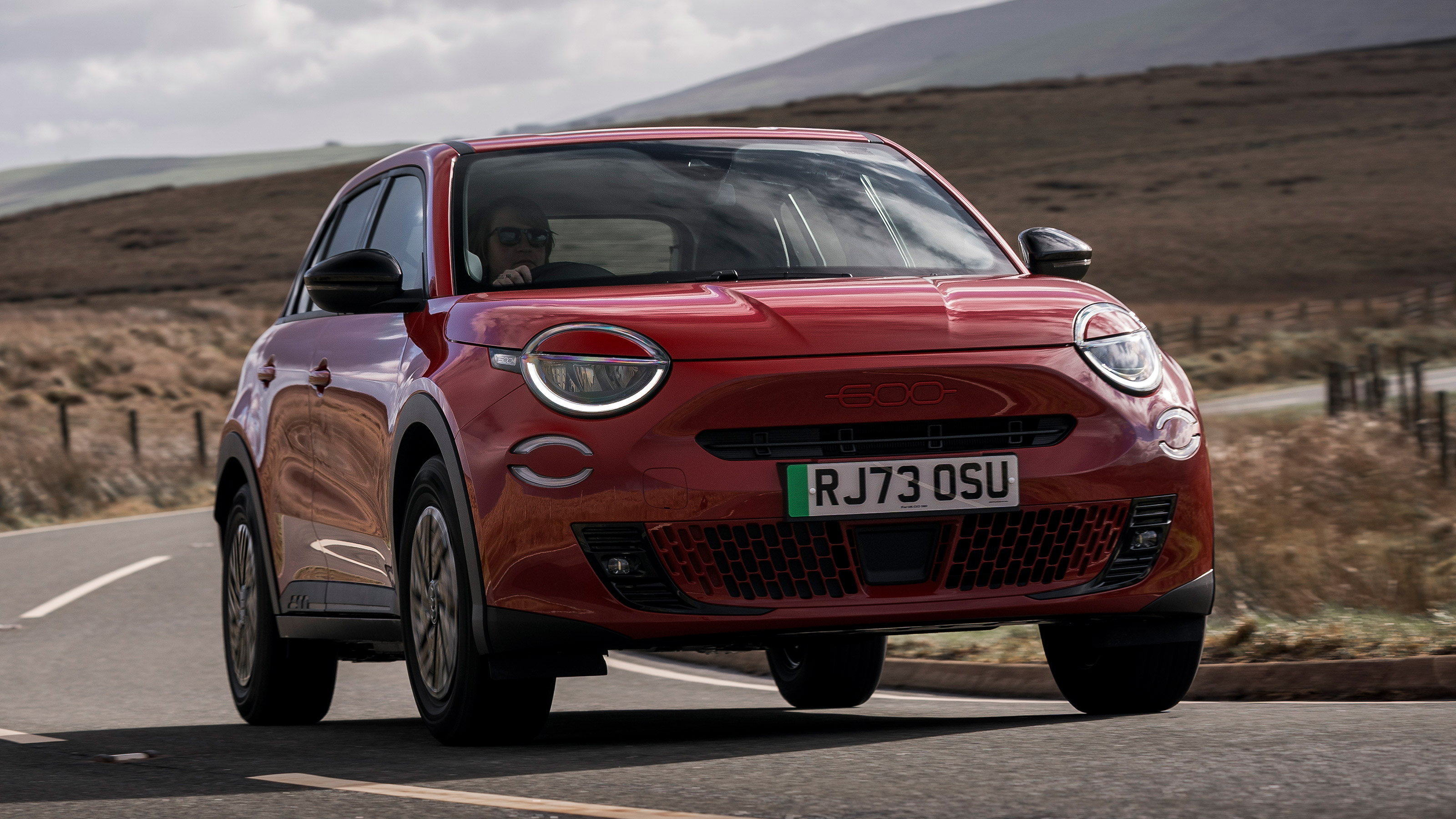 Fiat 600e UK - front cornering