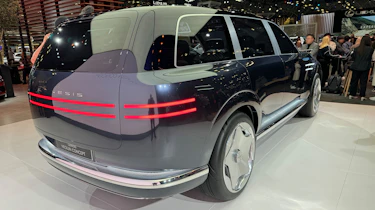 Genesis Neolun concept on display at New York Motor Show - rear static