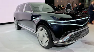 Genesis Neolun concept on display at New York Motor Show - front static