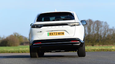 Honda e:Ny1 vs Hyundai Kona Electric - Honda e:Ny1 rear cornering