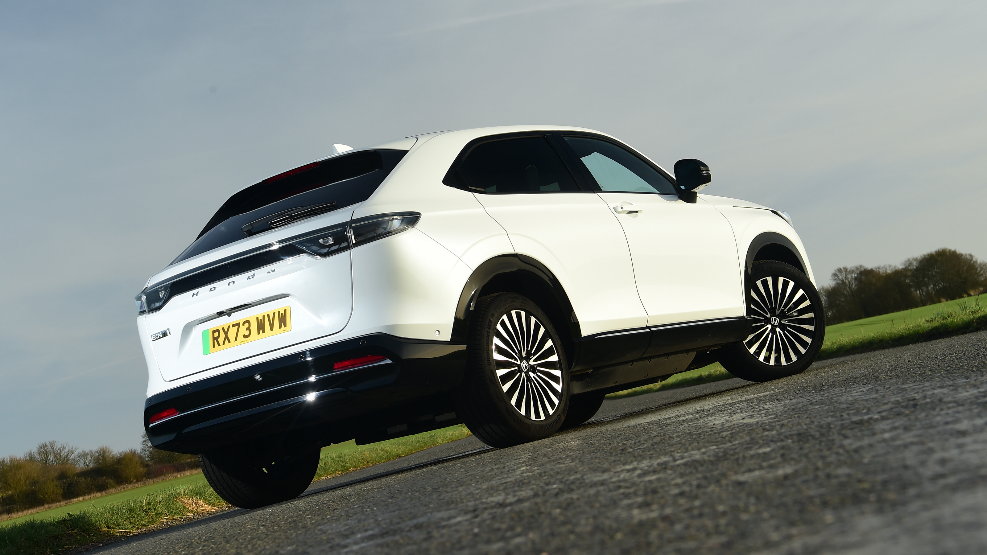 Honda e:Ny1 vs Hyundai Kona Electric - Honda e:Ny1 rear static 