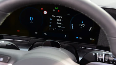 Honda e:Ny1 vs Hyundai Kona Electric - Hyundai Kona Electric digital dashboard