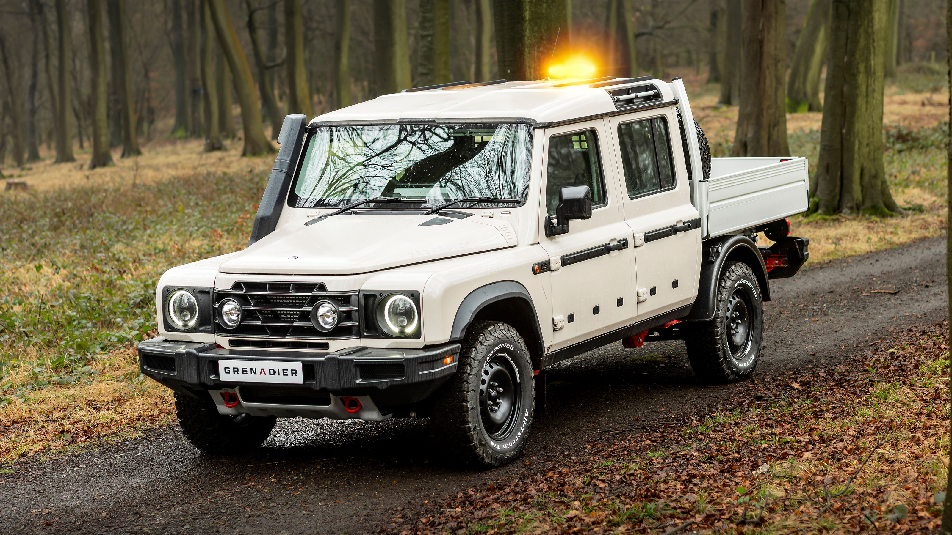 Ineos Grenadier Quartermaster chassis cab - front 