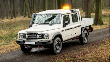 Ineos Grenadier Quartermaster chassis cab - front