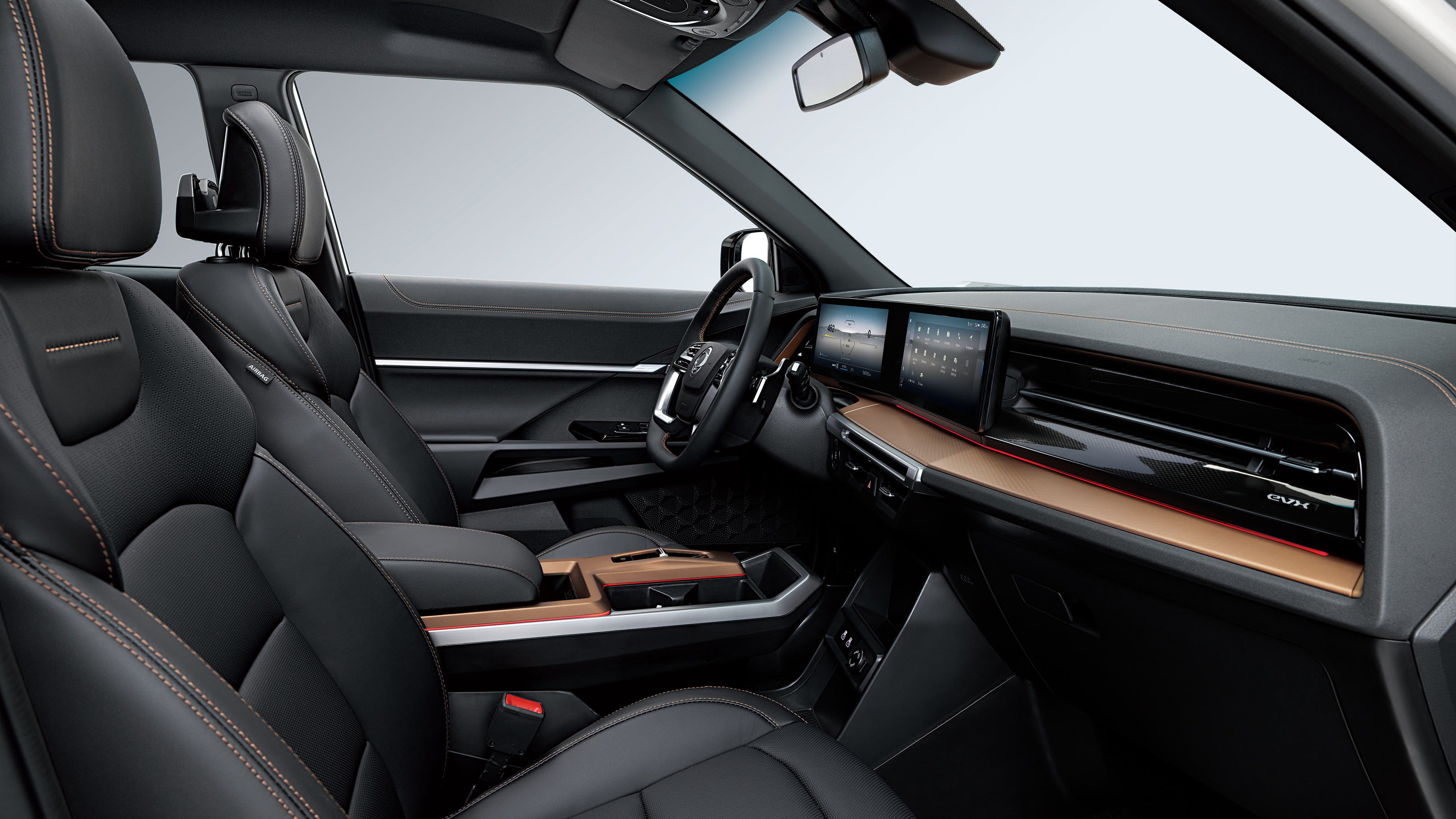 KGM Torres EVX interior black