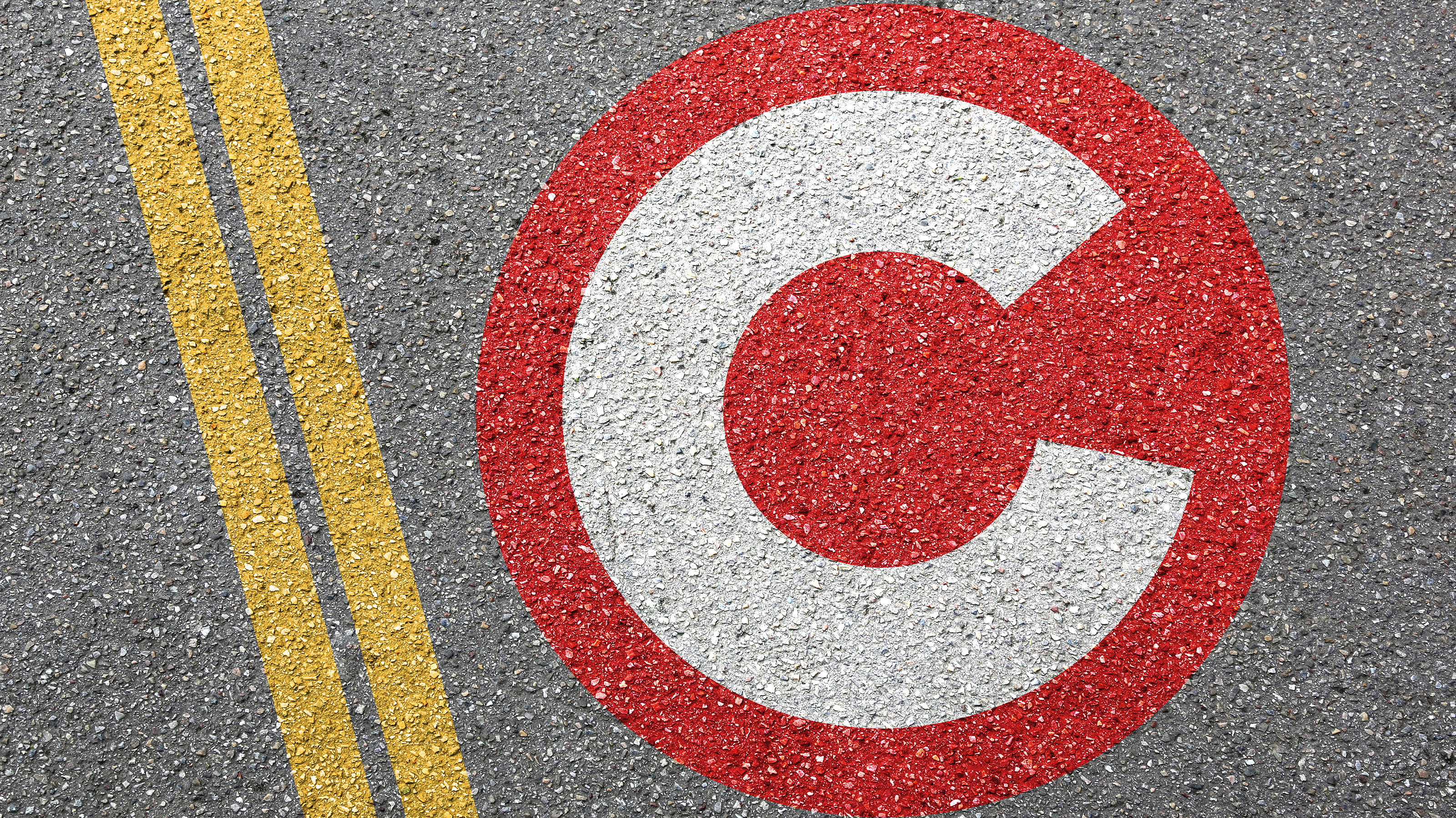 London Congestion Charge road marking