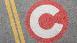 London Congestion Charge road marking