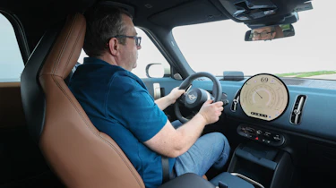John McIlroy driving the MINI Countryman SE