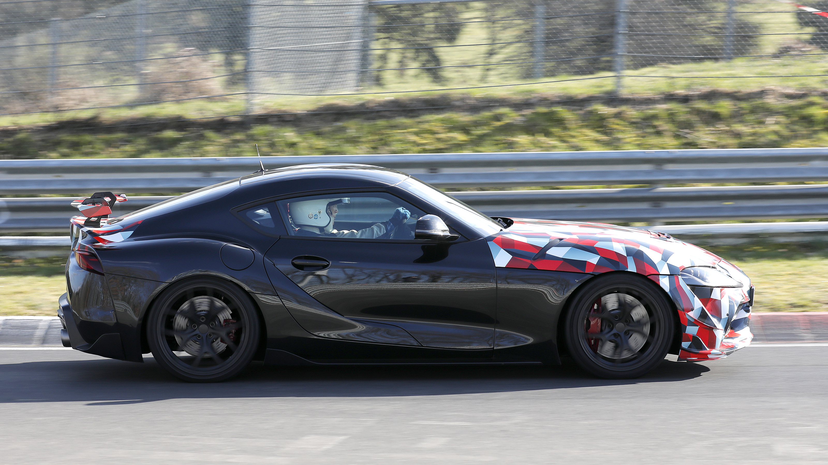New Toyota Supra GRMN - side cornering 