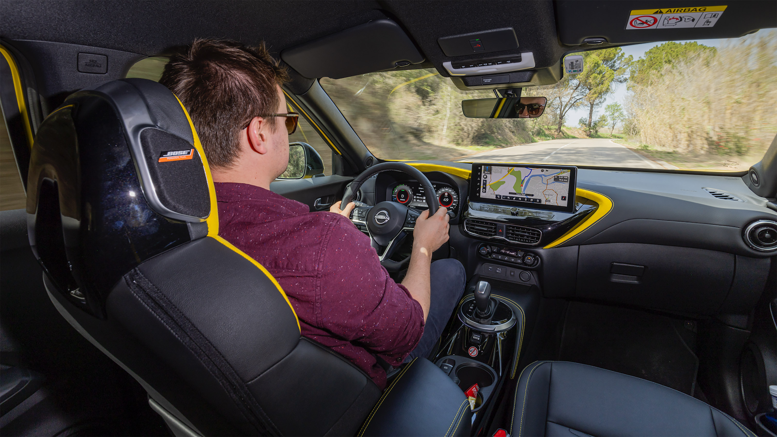 Alastair Crooks driving the Nissan Juke