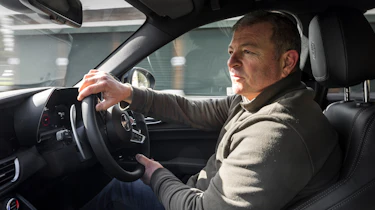 Steve Sutcliffe driving the Alfa Romeo Giulia Quadrifoglio