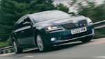 Armoured Skoda Superb Estate - front