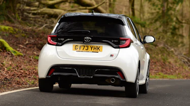 Toyota Yaris GR Sport hybrid - rear cornering