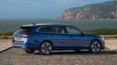 Skoda Superb Estate (Cobalt Blue) - rear static