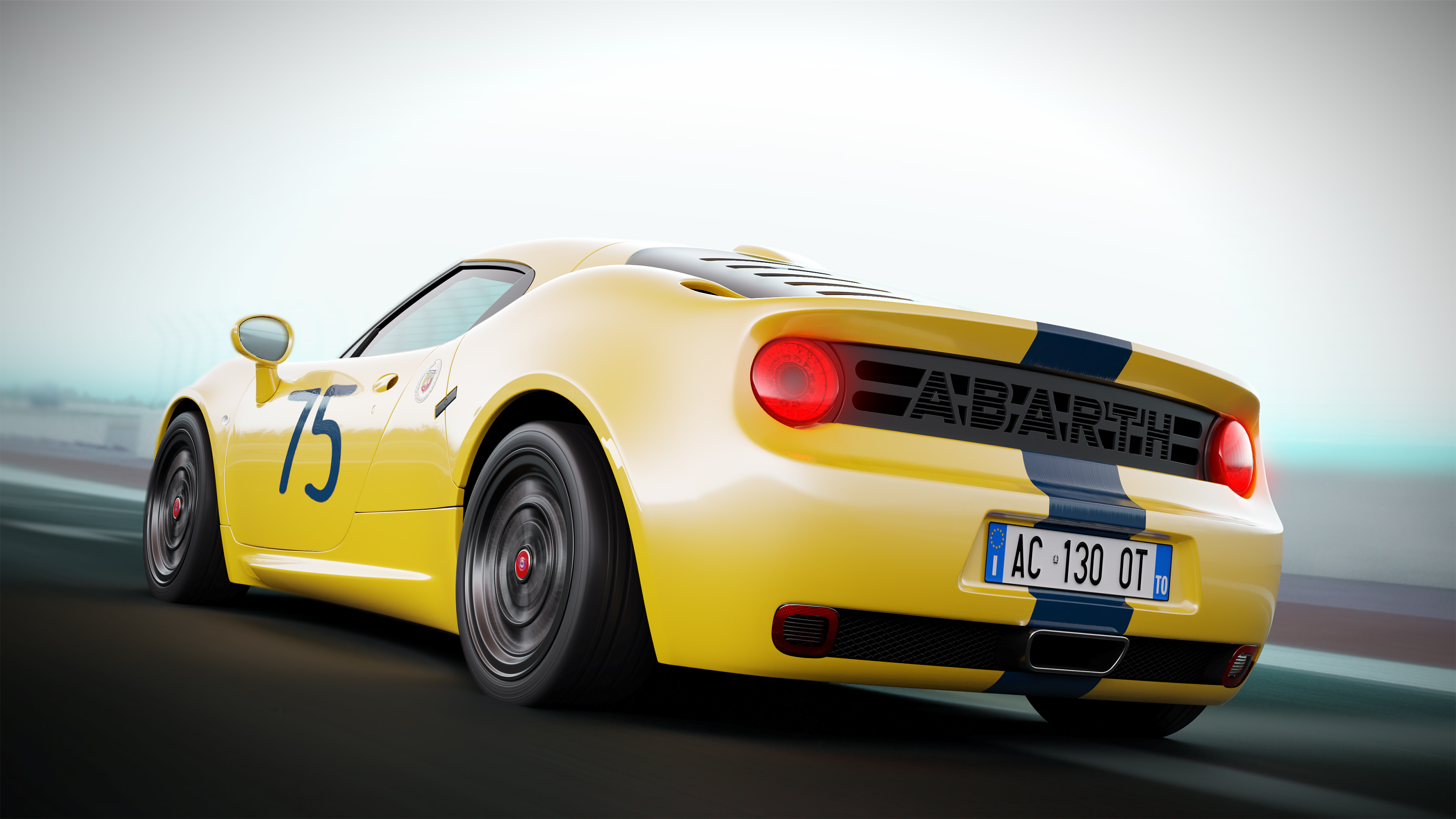 Abarth Classiche 1300 OT render - rear 