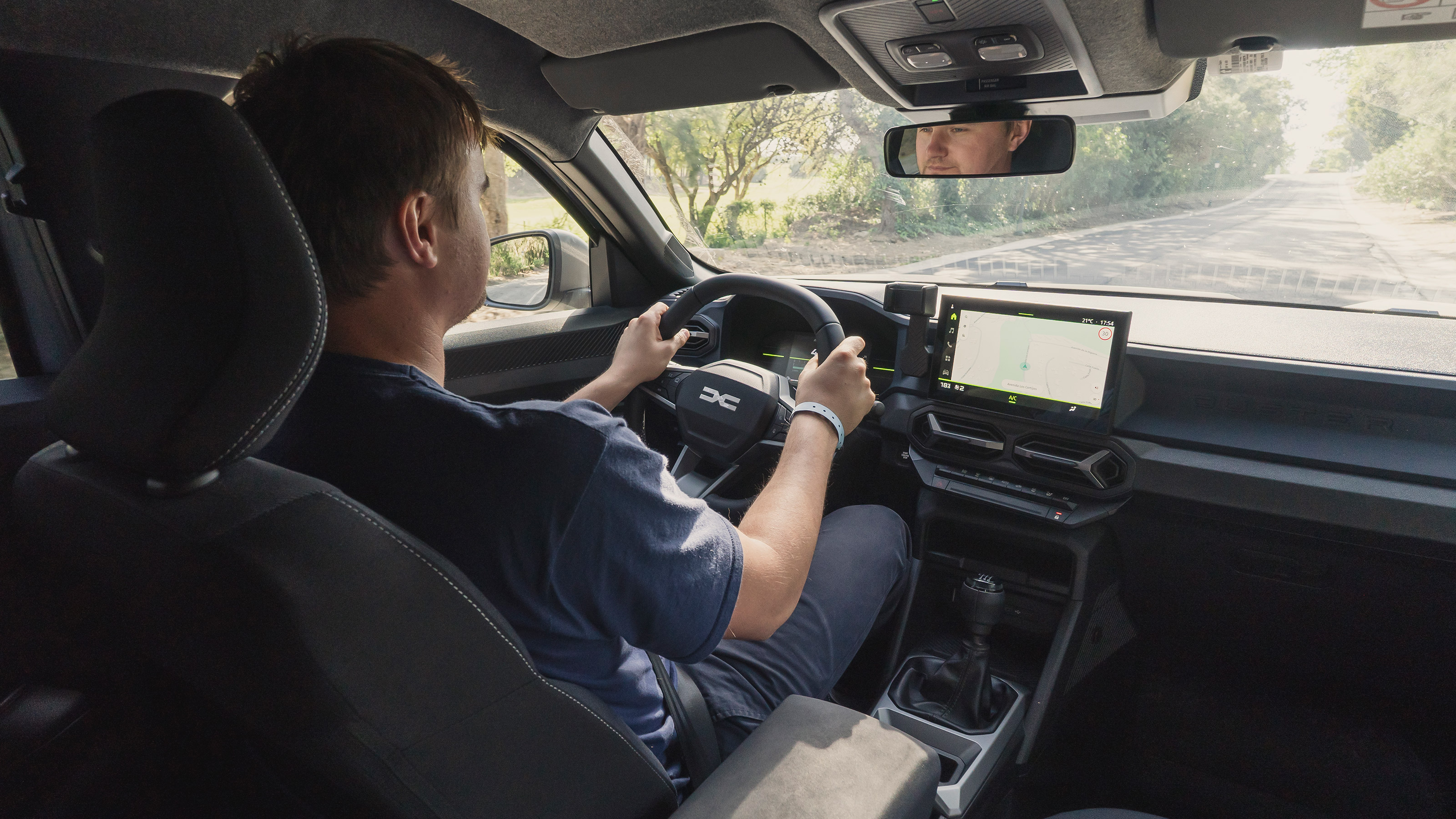 Alastair Crooks driving the Dacia Duster