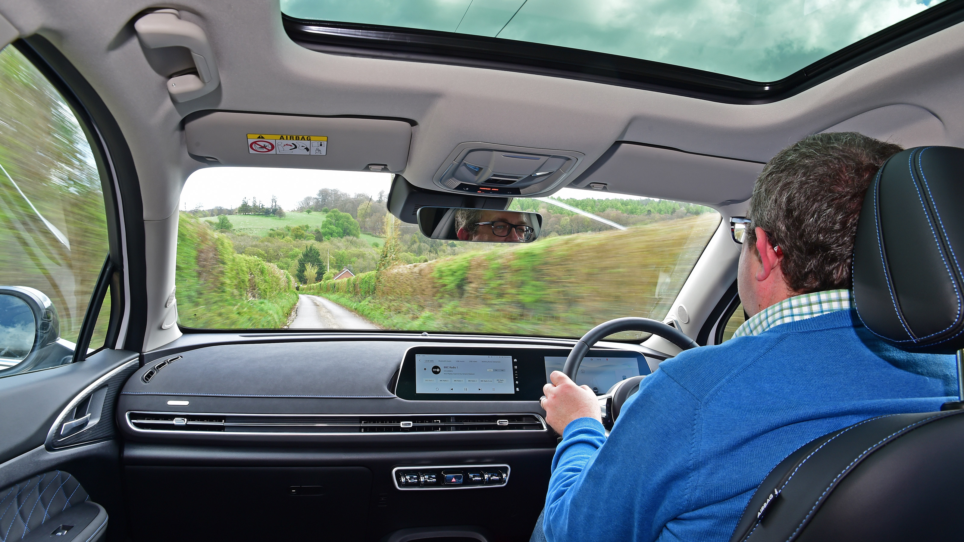 John McIlroy driving the GWM Ora 03 PRO+
