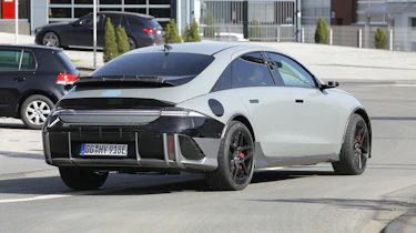 Hyundai Ioniq 6 N (camouflaged) - rear cornering