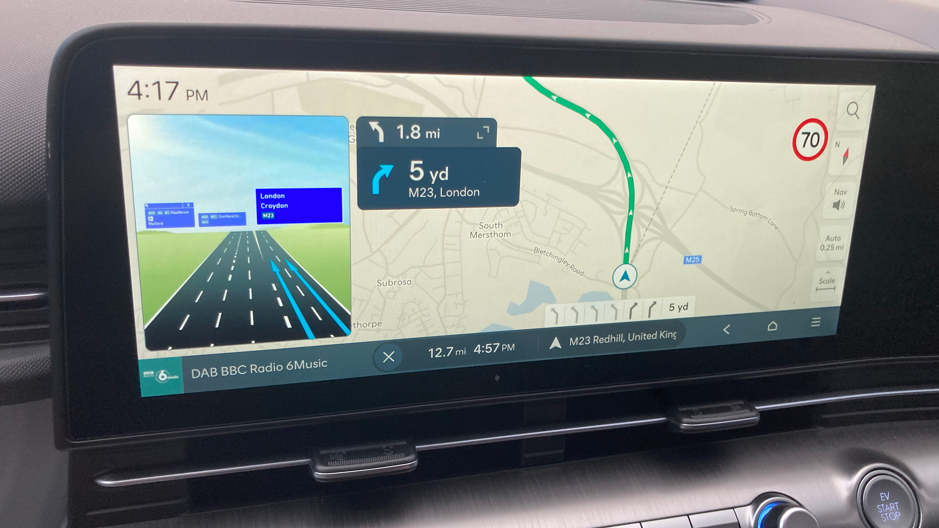Hyundai Kona Electric - infotainment screen