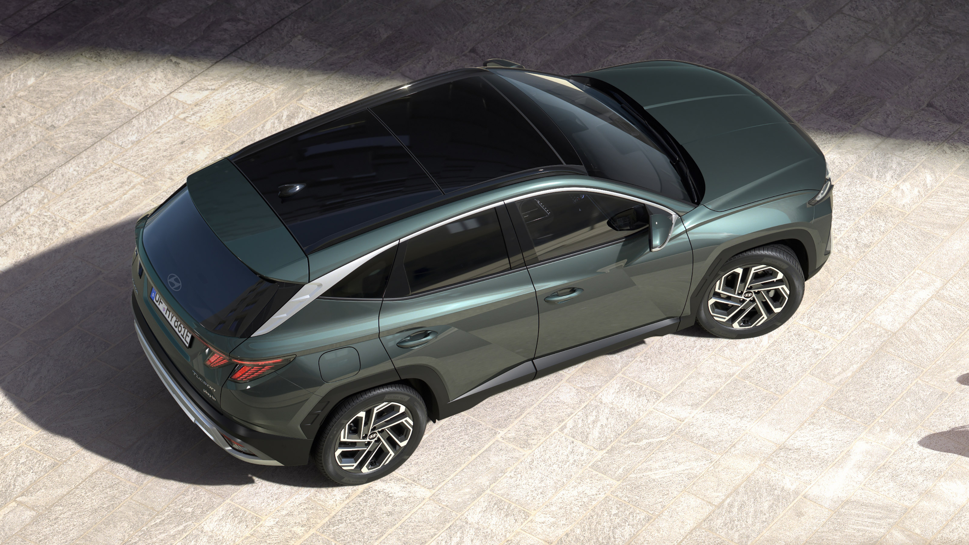 Hyundai Tucson facelift 2024 - above