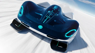 New MG EXE181 concept - Front shot on the salt flats