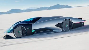 New MG EXE181 concept - side shot on salt flats