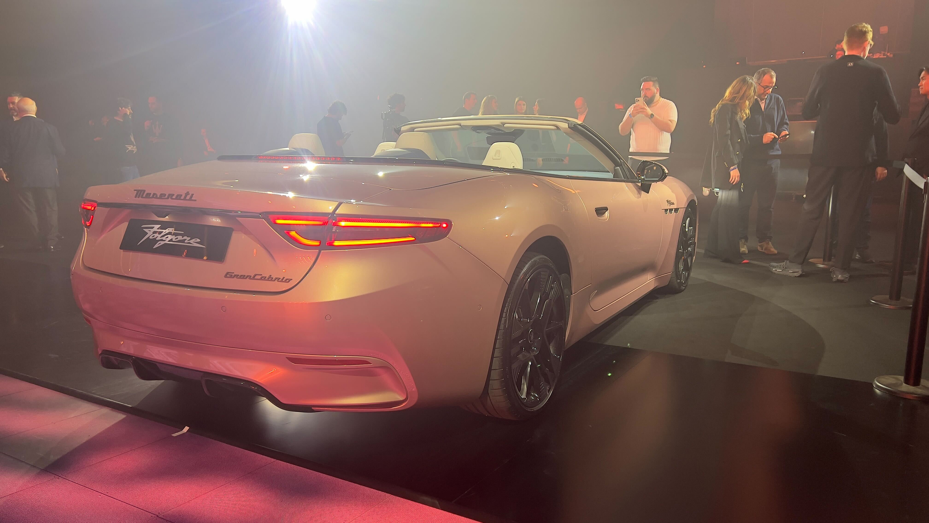Maserati GranCabrio Folgore reveal event rear